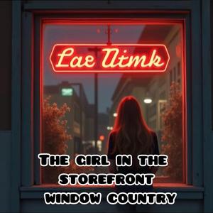 The girl in the storefront window