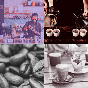 抚慰的时髦的咖啡店回忆