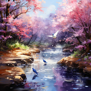 Flujo De Dicha Junto Al Río