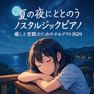 本に没頭する夏の午後のピアノ