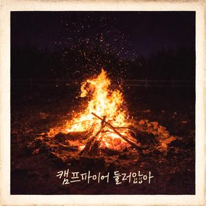 캠프파이어 둘러앉아