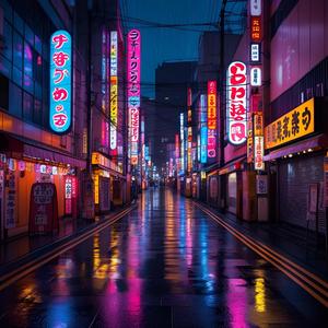 neon street
