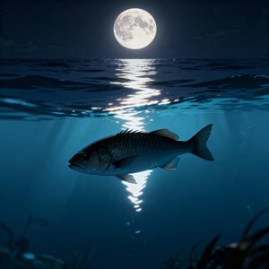 海底の月、河底の魚