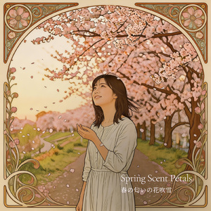 春の匂いの花吹雪