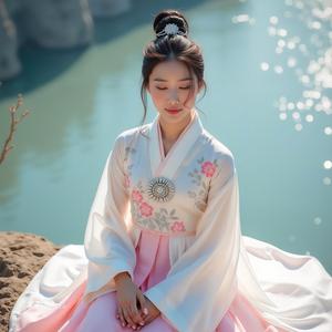 낙화암에 피어난 꽃