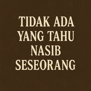 Tidak Ada Yang Tahu Nasib Seseorang
