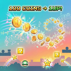 100 COINS → 1UP!