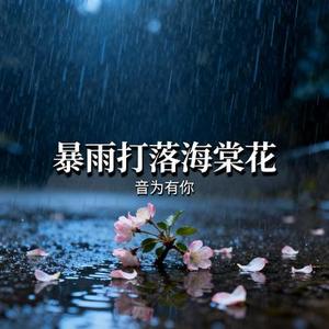 暴雨打落海棠花