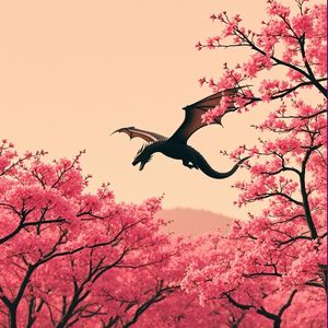 Flight Through Pink Skies