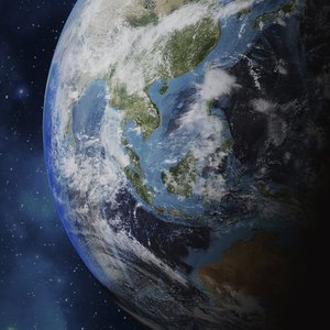 地球上陆地和海洋