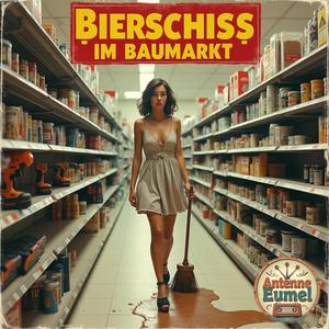 Bierschiss im Baumarkt