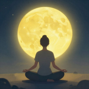 Meditation yellow moon