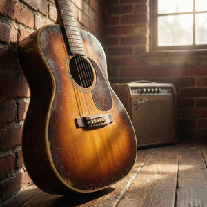 The guitar gives me strength