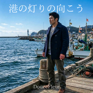 港の灯りの向こう