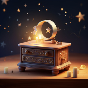 月の小さな足あと