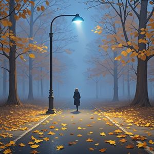 蓝灯余温-蓝色龙行