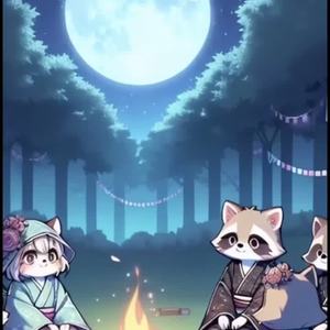 夜明けのタヌキ讃歌 ⭐︎森のタヌキさん お祭り唄 by ⱤɄł₴Ɇ（るいせ♡）