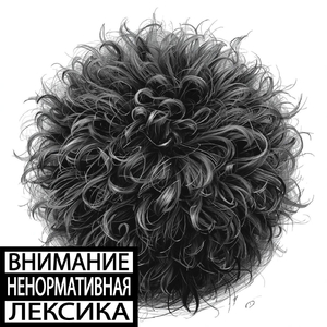 Чорная кучерявая