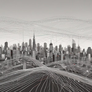 ネオン輝く未来都市