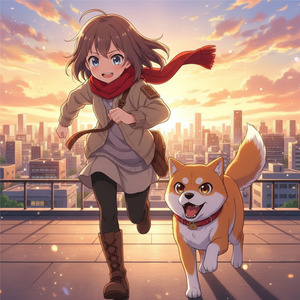 ハルカとマメ「子犬とわたしの生活日記」