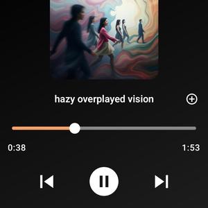 Hazy overplayed Vision