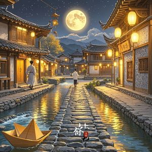 石板路的月光-徐成红