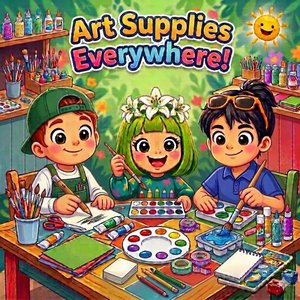 Art Supplies Everywhere!