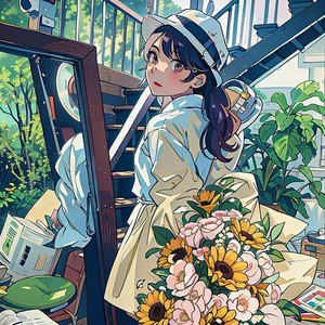 Silent Guitar in Empty Yard