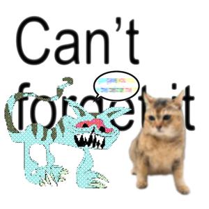 cant forget it