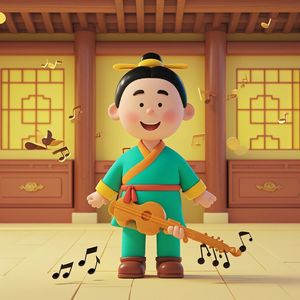 国学文言文启蒙儿歌《截竿入城 邯郸淳》