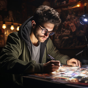 Vibra De Oficina Besada Por El Fuego