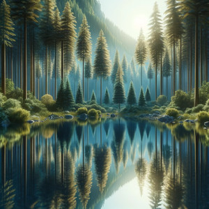 Serene Reflections in Meditative Harmony