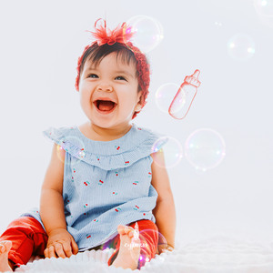 아기가 있는 가정에 스며든 행복감