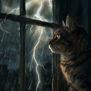 Relajación De La Mascota Con Truenos