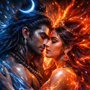 The eternal cosmic lovers - SHIV & SHAKTI