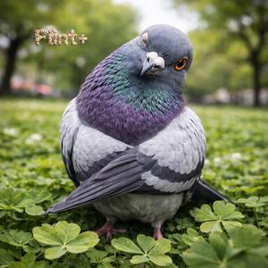 Lucky on my Collar (English Pigeon)