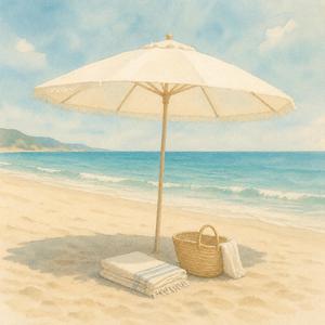真夏のパラソル