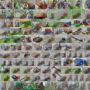 絵を描きます。