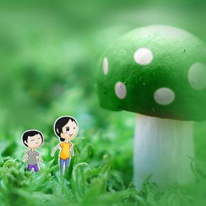 绿色小蘑菇 (7)