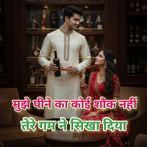 मुझे पीने का कोई शौक नहीं तेरे गम ने सिखा दिया