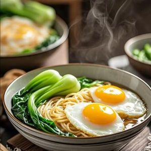 鸡蛋青菜面