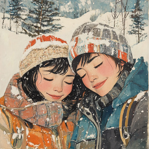 雪国と友と[Memories in the Snow]