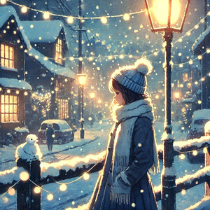 雪の降る少女