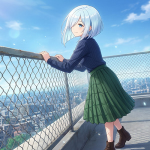 せのびした景色