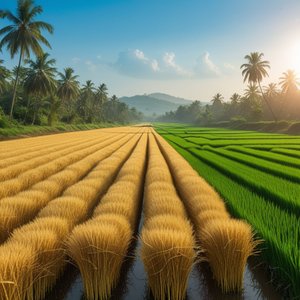 வயலோரம் வானம் நோக்கி