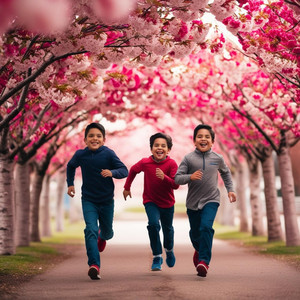 桜のトンネルをくぐって