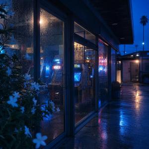 Blue Arcade Of Dawn