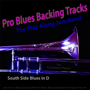 Pro Blues Backing Tracks (South Side Blues in D) [12 Blues Choruses] [For Trombone Players]