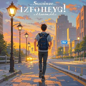 拼命努力的自己