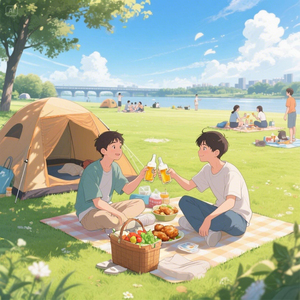 목 마를 때 맥주 한잔